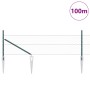 Cerca Hexagonal Verde 0.5x100 m Acero, Postes de Cerca con Punta 13 pcs Ø32 mm 80 cm Acero Galvanizado by , fence posts - Ref...