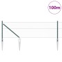 Cerca Hexagonal Verde 0,6x100 m Acero, Postes de Cerca con Punta 13 pcs Ø32 mm 80 cm Acero Galvanizado by , fence posts - Ref...