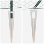 Cerca Hexagonal  Verde 0.6x100 m de Acero, Postes de Cerca  con Punta 13 pcs Ø32 mm 80 cm de Acero Galvanizado | Foro24.es | Tu tienda online para hogar, jardín y más Foro24.es
