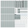 Cerca Hexagonal Verde 1.6x100 m Acero, Postes de Cerca con Punta 13 pcs Ø32 mm 180 cm Acero Galvanizado by , fence posts - Re...