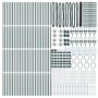 Cerca Hexagonal  Verde 1.6x100 m Acero, Postes para Cerca  con Punta 13 pcs Ø32 mm 180 cm Acero Galvanizado | Foro24.es | Tu tienda online para hogar, jardín y más Foro24.es