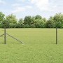 Cerca Hexagonal Gris 0.8x10 m Acero, Postes para Cerca con Punta 7 pcs Ø32 mm 100 cm Acero Galvanizado by , fence posts - Ref...