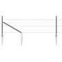 Cerca Hexagonal Gris 0.8x10 m Acero, Poste de Cerca con Punta 7 pcs Ø32 mm 100 cm Acero Galvanizado by , fence posts - Ref: F...