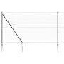 Valla Hexagonal Gris 1.5x10 m Acero, Postes para Valla con Puntera 7 pcs Ø32 mm 170 cm Acero Galvanizado by , fence posts - R...