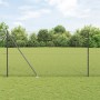 Cerca Hexagonal Gris 1.6x10 m Acero, Postes de Cerca con Espiga 7 pcs Ø32 mm 180 cm Acero Galvanizado by , fence posts - Ref:...