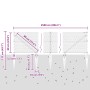 Cerca Hexagonal  Gris 0.6x25 m de Acero, Postes de Cerca  con Punta 13 pcs Ø32 mm 80 cm de Acero Galvanizado | Foro24.es | Tu tienda online para hogar, jardín y más Foro24.es