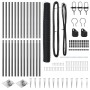 Set de Cercas Set de 2 Gris Metal 25 x 1.2 m Duradero von , Zaunpfosten - Ref: Foro24-3353241, Preis: 184,04 €, Rabatt: %
