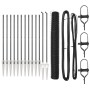 Juego de Cercas Set de 2 Gris Metal Estándar Duradero by , fence posts - Ref: Foro24-3353242, Price: 182,44 €, Discount: %