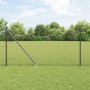 Cerca Hexagonal  Gris 1.4x25 m Acero, Postes de Cerca  con Punta 13 pcs Ø32 mm 160 cm Acero Galvanizado | Foro24.es | Tu tienda online para hogar, jardín y más Foro24.es