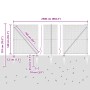 Cerca Hexagonal  Gris 1.4x25 m Acero, Postes de Cerca  con Punta 13 pcs Ø32 mm 160 cm Acero Galvanizado | Foro24.es | Tu tienda online para hogar, jardín y más Foro24.es