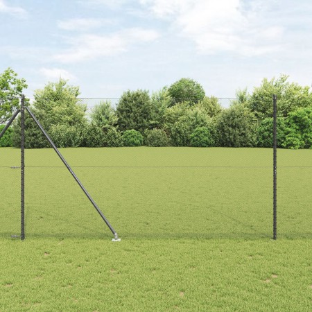 Juego de Cercas Set de 2 Gris Metal 25 x 1.5 m Duradero by , fence posts - Ref: Foro24-3353247, Price: 207,71 €, Discount: %