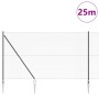 Juego de Cercas Set de 2 Gris Metal 25 x 1.5 m Duradero by , fence posts - Ref: Foro24-3353247, Price: 207,71 €, Discount: %