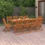 Garden dining set 11 pieces solid acacia wood by vidaXL, Garden sets - Ref: Foro24-3086989, Price: 703,98 €, Discount: %