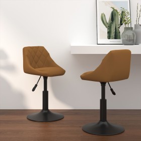 Sillas de comedor giratorias 2 pcs de terciopelo