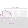 Cerca Hexagonal  Gris 0.4x50 m de Acero, Postes de Cerca  con Punta 13 pcs Ø32 mm 60 cm de Acero Galvanizado | Foro24.es | Tu tienda online para hogar, jardín y más Foro24.es