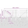 Cerca Hexagonal  Gris 0.4x50 m Acero, Postes de Cerca  con Punta 13 pcs Ø32 mm 60 cm Acero Galvanizado | Foro24.es | Tu tienda online para hogar, jardín y más Foro24.es