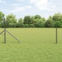 Cerca Hexagonal Gris 0.6x50 m Acero, Postes de Cerca con Punta 13 pcs Ø32 mm 80 cm Acero Galvanizado by , fence posts - Ref: ...