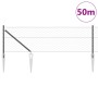 Cerca Hexagonal Gris 0.6x50 m Acero, Postes de Cerca con Punta 13 pcs Ø32 mm 80 cm Acero Galvanizado by , fence posts - Ref: ...