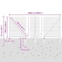 Cerca Hexagonal Gris 1x50 m Acero, Postes de Cerca con Punta 13 pcs Ø32 mm 120 cm Acero Galvanizado by , fence posts - Ref: F...