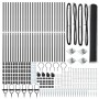 Cerca Hexagonal Gris 1.4x50 m Acero, Postes de Cerca con Punta 13 pcs Ø32 mm 160 cm Acero Galvanizado by , fence posts - Ref:...