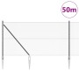 Cerca Hexagonal Gris 1.4x50 m Acero, Postes de Cerca con Punta 13 pcs Ø32 mm 160 cm Acero Galvanizado by , fence posts - Ref:...