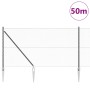 Valla Hexagonal Gris 1.4x50 m de Acero, Estacas para Valla  con Punta 13 pcs Ø32 mm 160 cm de Acero Galvanizado | Foro24.es | Tu tienda online para hogar, jardín y más Foro24.es
