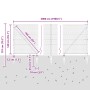 Cerca Hexagonal  Gris 1.4x50 m Acero, Postes de cerca  con picos 13 pcs Ø32 mm 160 cm Acero galvanizado | Foro24.es | Tu tienda online para hogar, jardín y más Foro24.es