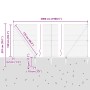 Cerca Hexagonal Gris 1.5x50 m Acero, Postes de cerca con piqueta 13 pcs Ø32 mm 170 cm Acero Galvanizado by , fence posts - Re...
