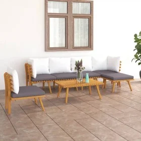 7-piece garden furniture set with solid acacia wood and cushions by vidaXL, Garden sets - Ref: Foro24-3087006, Price: 519,85 ...