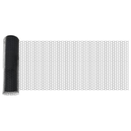 Cerca Hexagonal Gris 0.5x100 m Acero, Poste para cercas con pica 13 pcs Ø32 mm 80 cm Acero galvanizado by , fence posts - Ref...