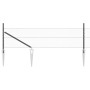 Cerca Hexagonal Gris 0.5x100 m Acero, Poste para cercas con pica 13 pcs Ø32 mm 80 cm Acero galvanizado by , fence posts - Ref...