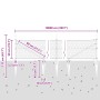 Cerca Hexagonal Gris 0.5x100 m Acero, Postes de Cerca con Punta 13 pcs Ø32 mm 80 cm Acero Galvanizado by , fence posts - Ref:...