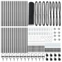 Cerca Hexagonal Gris 0.6x100 m Acero, Postes de Cerca con Pica 13pcs Ø32mm 80cm Acero Galvanizado by , fence posts - Ref: For...