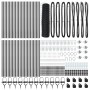 Cerca Hexagonal Gris 0.6x100 m Acero, Postes de Cerca con Punta 13 pcs Ø32 mm 80 cm Acero Galvanizado by , fence posts - Ref:...