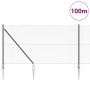 Valla Hexagonal Gris 1x100 m Acero,  Poste de Valla con Punta 13 pcs Ø32 mm 120 cm Acero Galvanizado | Foro24.es | Tu tienda online para hogar, jardín y más Foro24.es