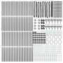 Cerca Hexagonal  Gris 1,5x100 m de Acero, Postes de Valla  con Espiga 13 pcs Ø32 mm 170 cm de Acero Galvanizado | Foro24.es | Tu tienda online para hogar, jardín y más Foro24.es