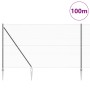 Cerca Hexagonal Gris 1.6x100 m Acero, Postes de Cerca con Punta 13 pcs Ø32 mm 180 cm Acero Galvanizado by , fence posts - Ref...