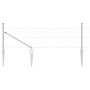 Valla Hexagonal 0.4x10 m Acero Galvanizado, Postes de Valla con Pica 7 pcs Ø32 mm 60 cm Acero Galvanizado by , fence posts - ...