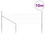 Cerca Hexagonal 0.5x10 m Acero Galvanizado, Postes de Cerca con Punta 7 pcs Ø32 mm 80 cm Acero Galvanizado by , fence posts -...