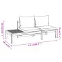 Garden furniture set 4 pieces with dark gray acacia wood cushions by vidaXL, Garden sets - Ref: Foro24-3087277, Price: 466,90...