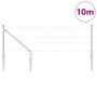 Cerca Hexagonal 0.6x10 m de Acero Galvanizado, Postes de Cerca con Pica 7 pcs Ø32 mm 80 cm de Acero Galvanizado by , fence po...