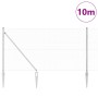 Cercado Hexagonal 1x10 m Acero Galvanizado, Postes para Cerca con Punta 7 pcs Ø32 mm 120 cm Acero Galvanizado by , fence post...
