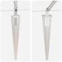 Cercado Hexagonal 1x10 m Acero Galvanizado, Postes para Cerca con Punta 7 pcs Ø32 mm 120 cm Acero Galvanizado by , fence post...