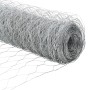 Cerca Hexagonal 1,2x10 m Acero Galvanizado,  Postes de Cerca con Punta 7 pcs Ø32 mm 140 cm Acero Galvanizado | Foro24.es | Tu tienda online para hogar, jardín y más Foro24.es