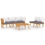 Gartenmöbel 5-teilig mit Kissen aus massivem Akazienholz von vidaXL, Gartensets - Ref: Foro24-3087011, Preis: 486,23 €, Rabat...
