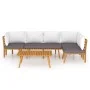Garden furniture 5 pieces with cushions solid acacia wood by vidaXL, Garden sets - Ref: Foro24-3087011, Price: 477,89 €, Disc...