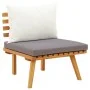 Garden furniture 5 pieces with cushions solid acacia wood by vidaXL, Garden sets - Ref: Foro24-3087011, Price: 477,89 €, Disc...