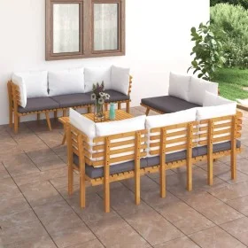 Garden furniture 8 pieces with cushions solid acacia wood by vidaXL, Garden sets - Ref: Foro24-3087013, Price: 769,18 €, Disc...