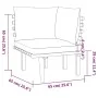 Garden furniture 5 pieces with cushions solid acacia wood by vidaXL, Garden sets - Ref: Foro24-3087011, Price: 477,89 €, Disc...