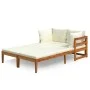 Tumbonas con cojines crema 2 unidades madera de acacia de vidaXL, Conjuntos de jardín - Ref: Foro24-3087268, Precio: 437,95 €...